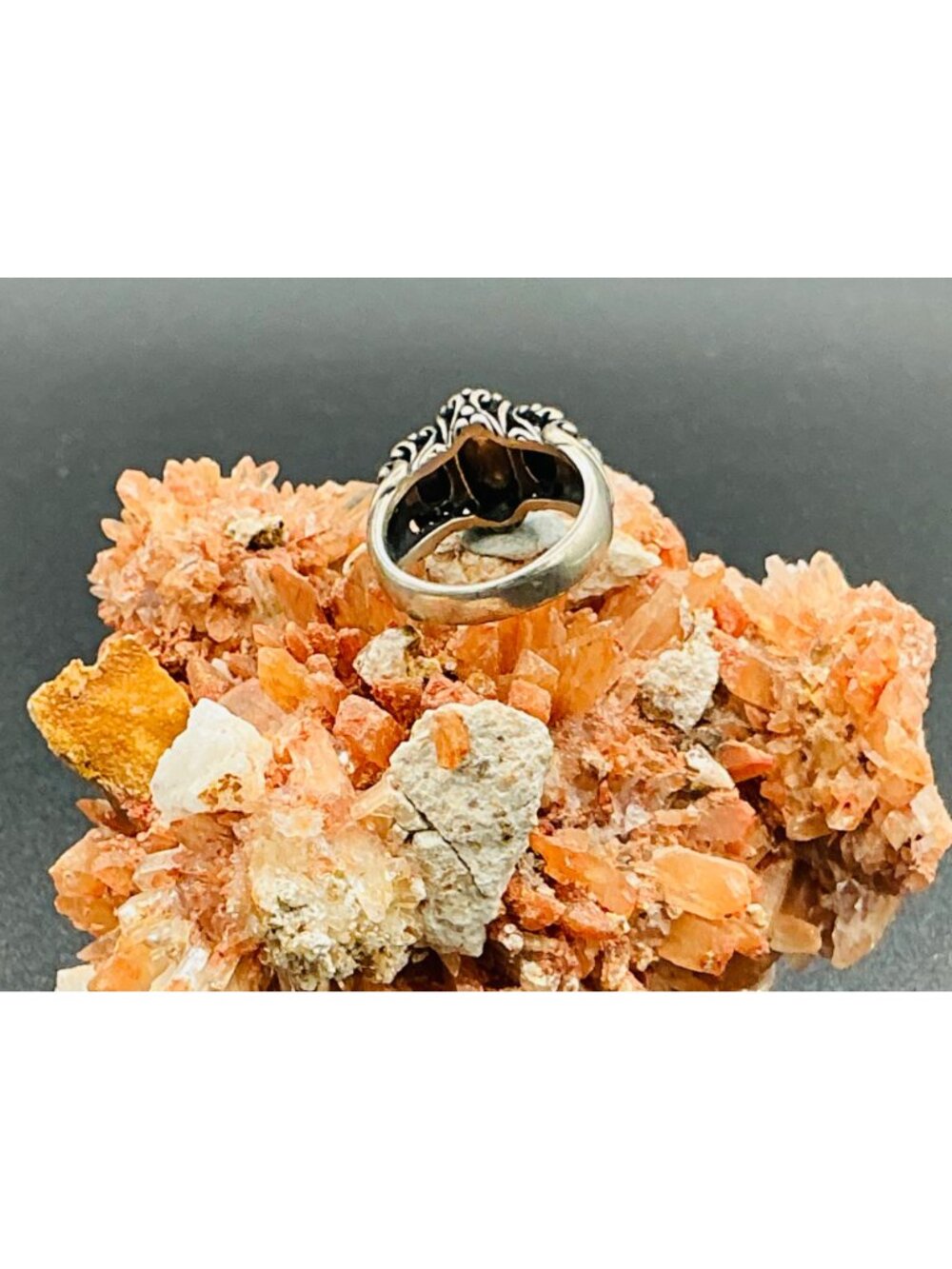 Carolyn Pollack Relios Turquoise & Rhodolite Sterling Ring - Picture 3 of 4